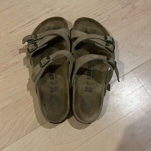 Beige Birkenstocks 8 womens